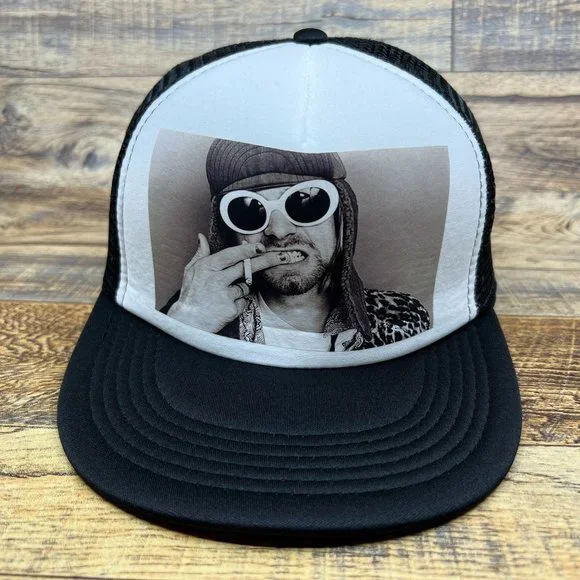 Pink Cap with Kirk Cobain Nirvana Cotton Cap Vintage Nirvana Cap - Etsy main image 4